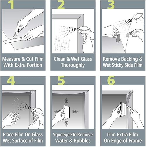 Miniatura 8 de BDF 1CGB - Lámina para ventana, diseño floral, vitral, no adhesiva, adherencia estática, 36 pulgadas x 22 pies