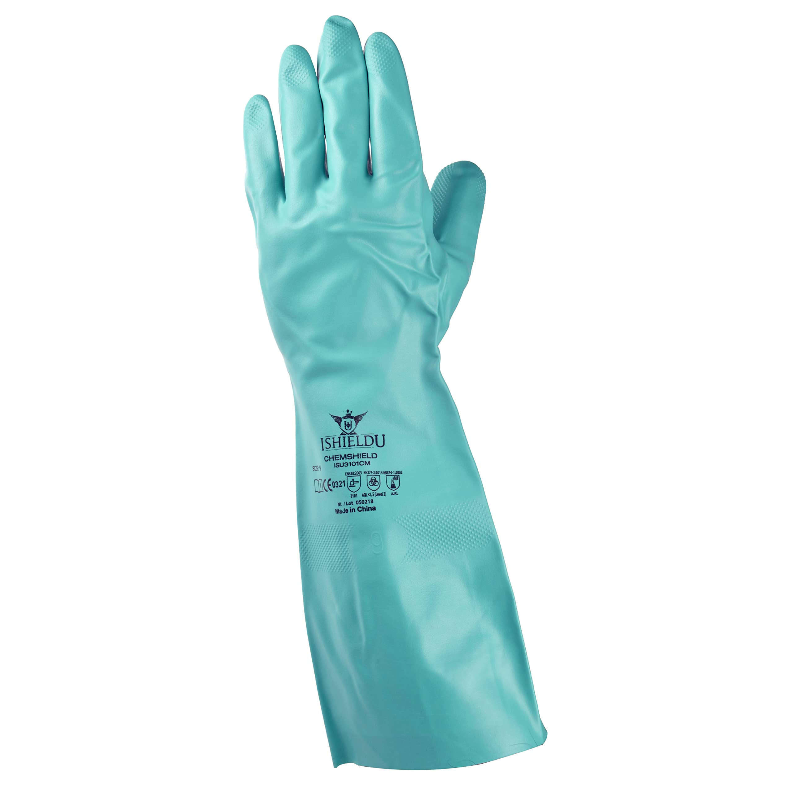 Sponsored Ad – Chemical Resistant Gloves 12 Pairs for chemical handling, painting, cleaning and automotive maintenance and repair - EN388:2003 (3101) - EN374-1-2003 AJKL