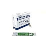 Disposable Surgical Scalpel Blades Sterile Size 10A High Grade Carbon Steel 2.1% 10xx Individually Foil Wrapped by P&P Medical Surgical (100)