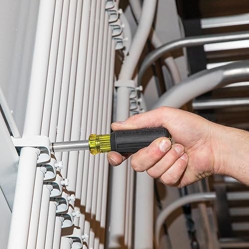 Miniatura 19 de Klein Tools 80045 Kit de herramientas de destornillador y tuerca para destornillador, incluye magnético 11 en 1, destornilladores multipuntas