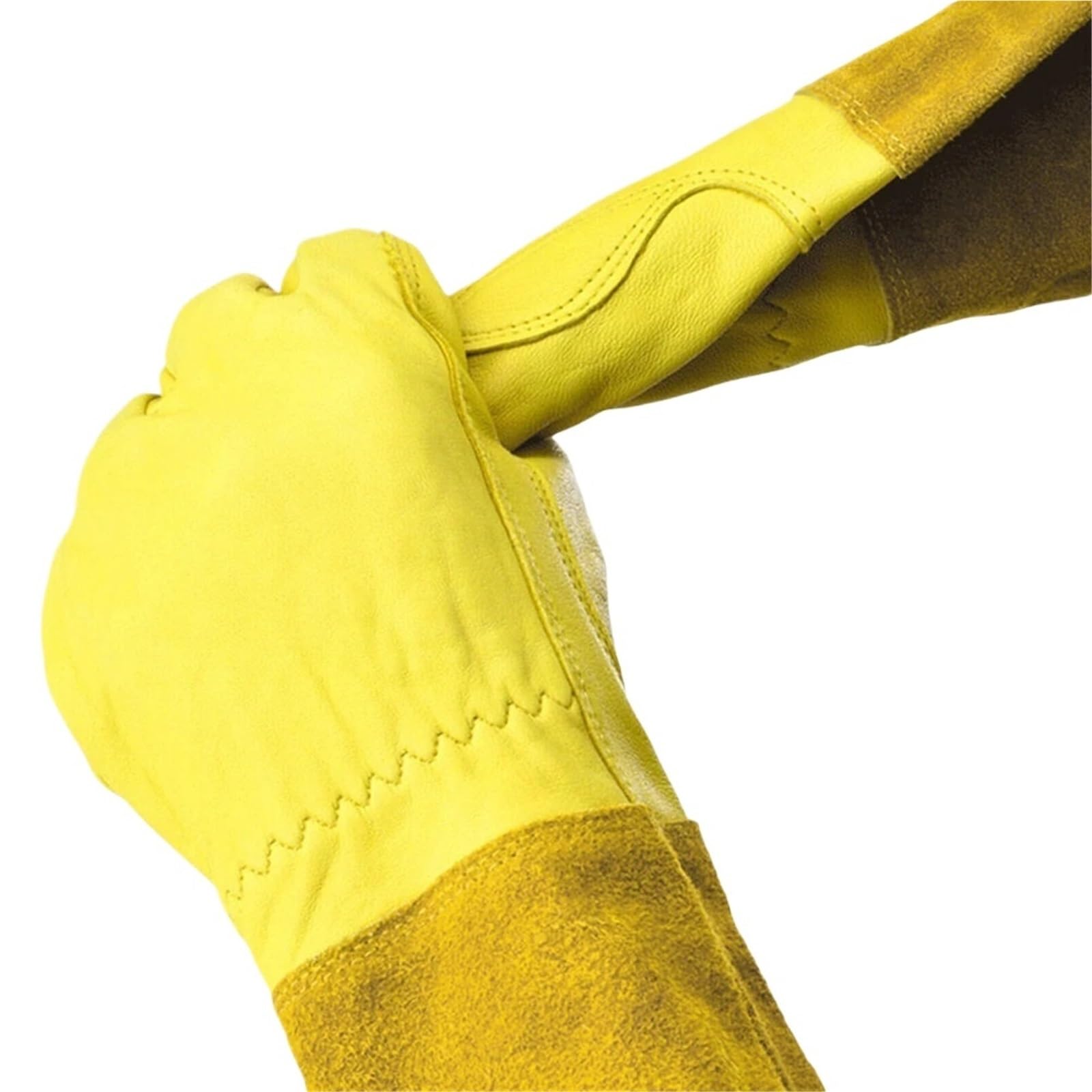 Guantes Jardineria 1 par de guantes largos jardinería con protección for el antebrazo, cuero, trabajo, jardín