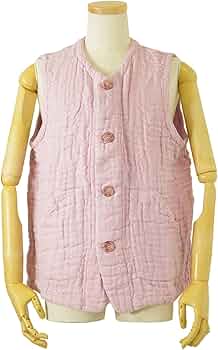 安心良心ショップ ウチノ　マシュマロワッフルカーゼノーカラーベスト マシュマロワッフルガーゼノーカラーベスト（RVF11441）-UCHINO-women