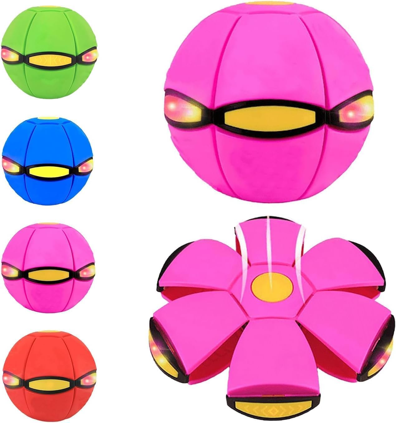 Magic Meta Ball, Magic Children Bouncing Balls with 6 Light, Magic Meta Ball Flying Saucer, Dual Form Freely Switchable Bouncy Ball for Indoor & Outdoor, Parent-Child Interaction — view 11