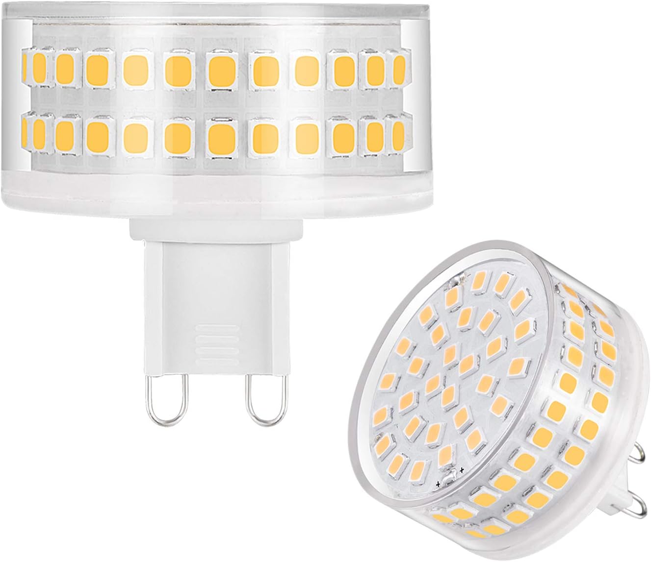 G9 Led Bulb Dimmable Warm White 2700k Light Bulbs 7W 60W 70W 80W Halogen G9 Lamp Equivalent AC110-130V Mushroom Shape Lighting 360 Degree Beam Angle(Pack of 2)