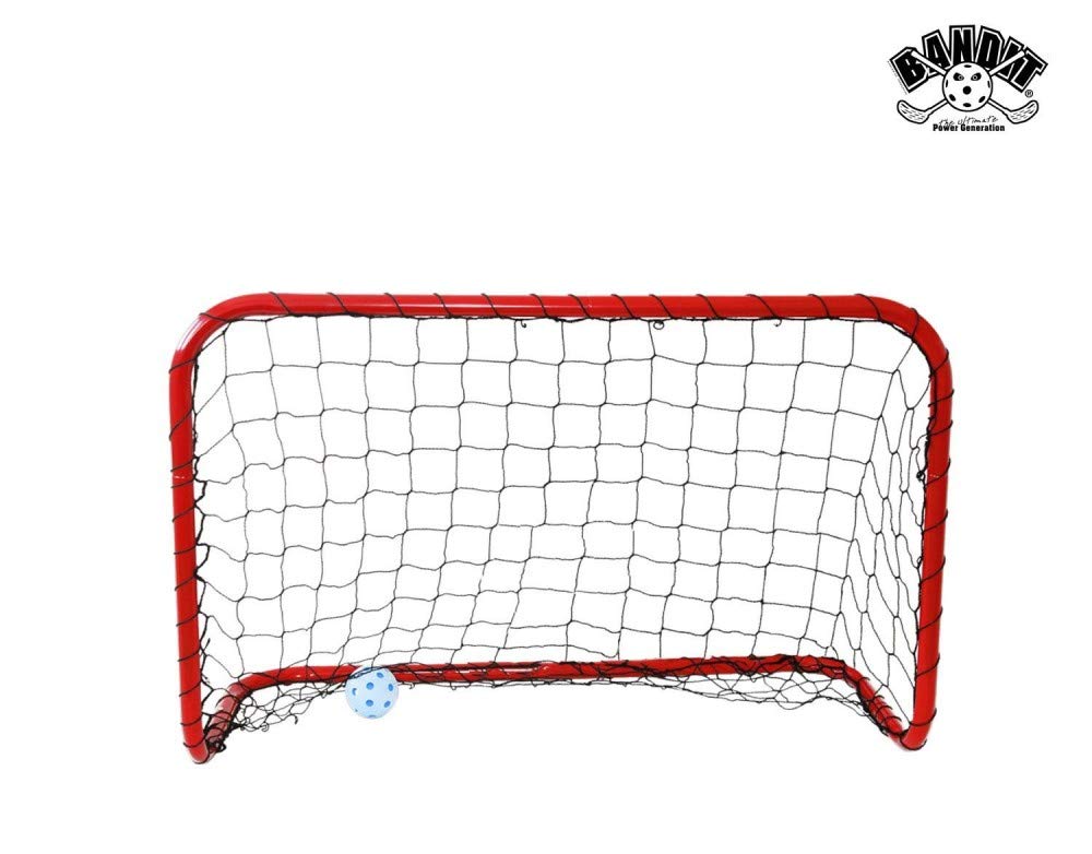 Bandit Unihockey und Floorball Tor 90x60x40 cm rot