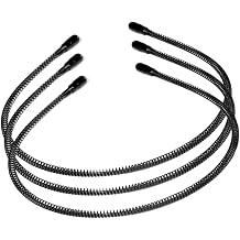 3pcs Unisex Spiral Wave-shaped Hairband Headband with Iron Wire, Anti-slip Hair Hoop Accessory for Sports, Keeps Hair Neat, Simple and Stylish Headwear for Men and Women
