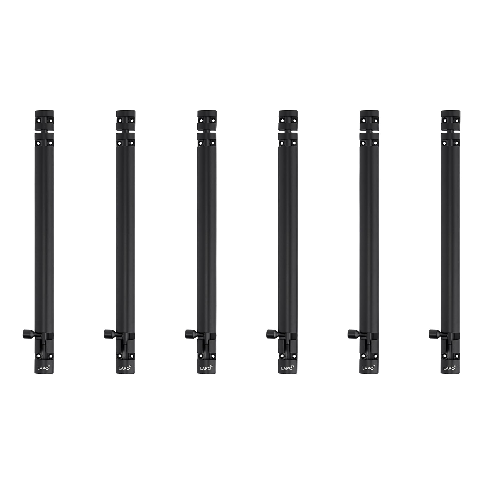 Sponsored Ad - 6 Pack Heavy Duty 12 Inch Aluminium Tower Bolt for Wooden and PVC Door/Door Latch/Kundi/Chitakni/Door Latch for Main Door/Windows Tower Bolt/Door Lock Latch for Main Door(Black Finish, Pack of 6)