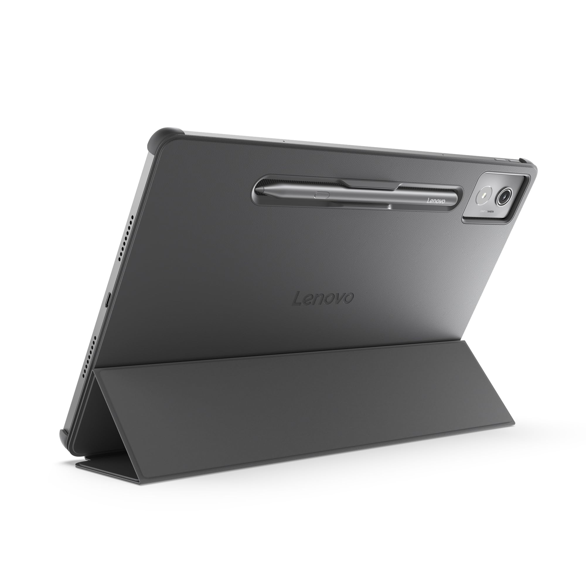 Lenovo Folio Idea Tab Pro (ochrona przed uderzeniami, skóra PU, łatwy chwyt, funkcja uśpienia/wyzwalania, złącze magnetyczne na rysik) - kolor szary
