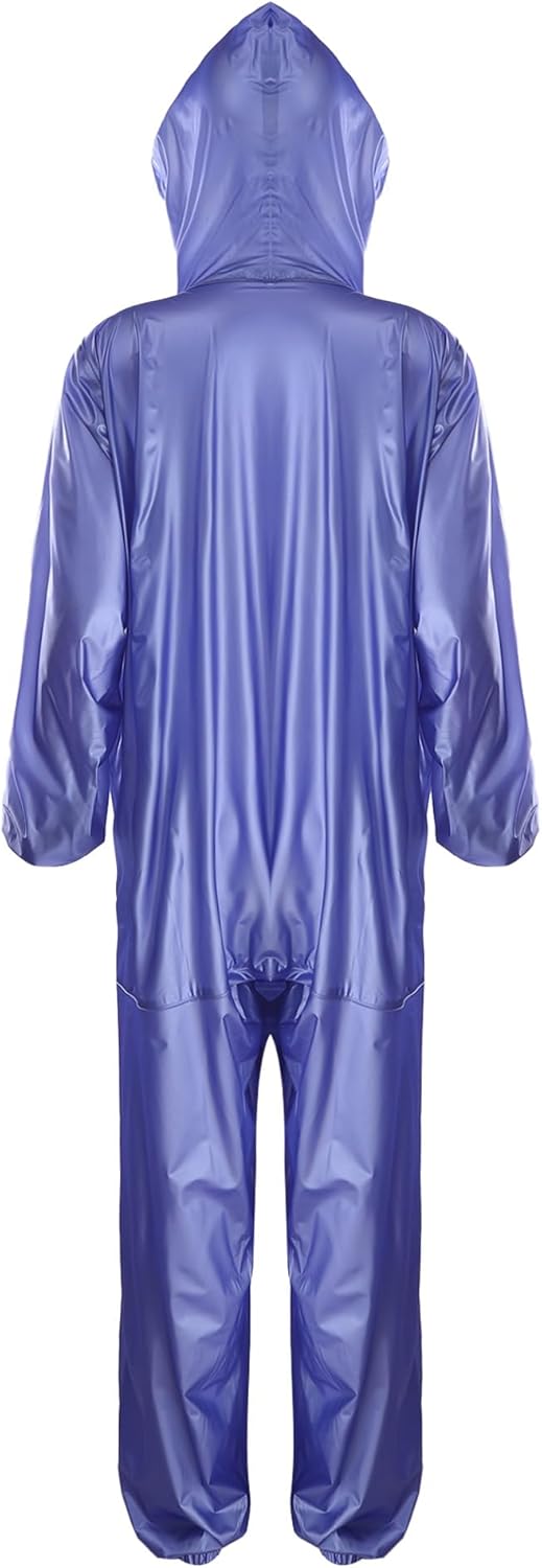 Waterproof Jumpsuit for Men Women Coveralls for Men Unisex Work Jumpsuit Long Sleeve Hoodie Casual