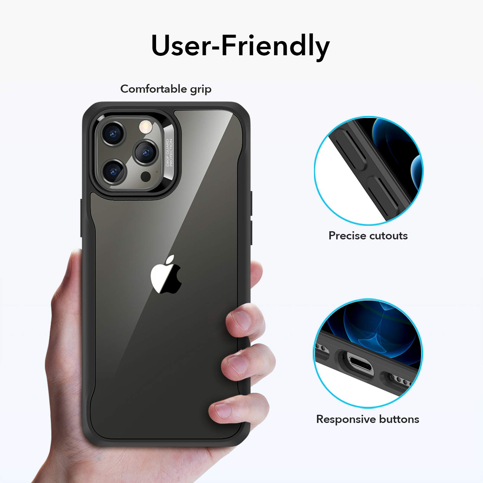 ESR iPhone12Pro Max 用 ケース 6.7インチ 透明 9H背面 Amazon.co.jp: ESR いphone12 Pro Max ケース 用 ケース 透明 9H