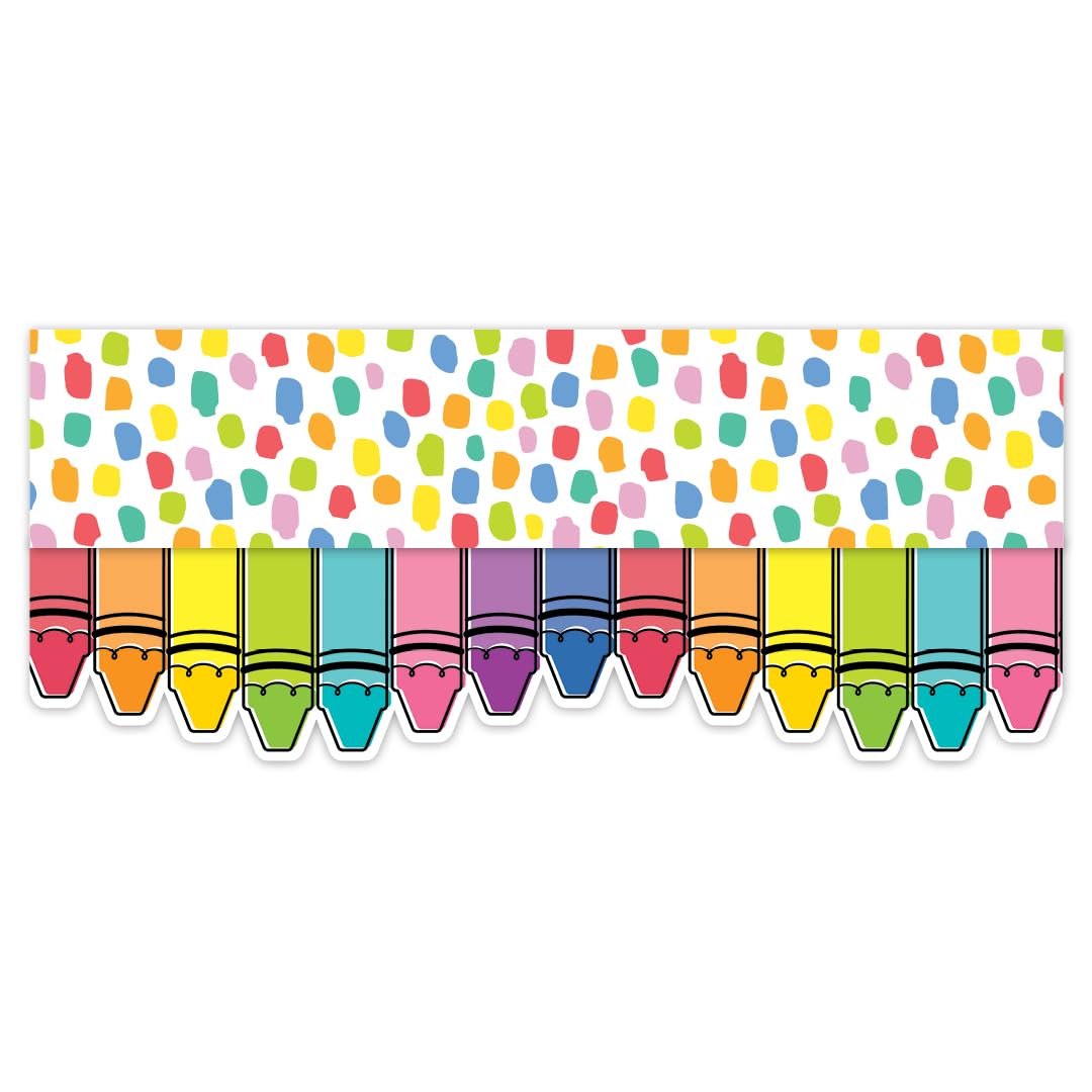 CTP Loop-de-Doodle Bordüre – Holzdesign Pinnwand-Bordüre, 14,6 M, 24 Streifen