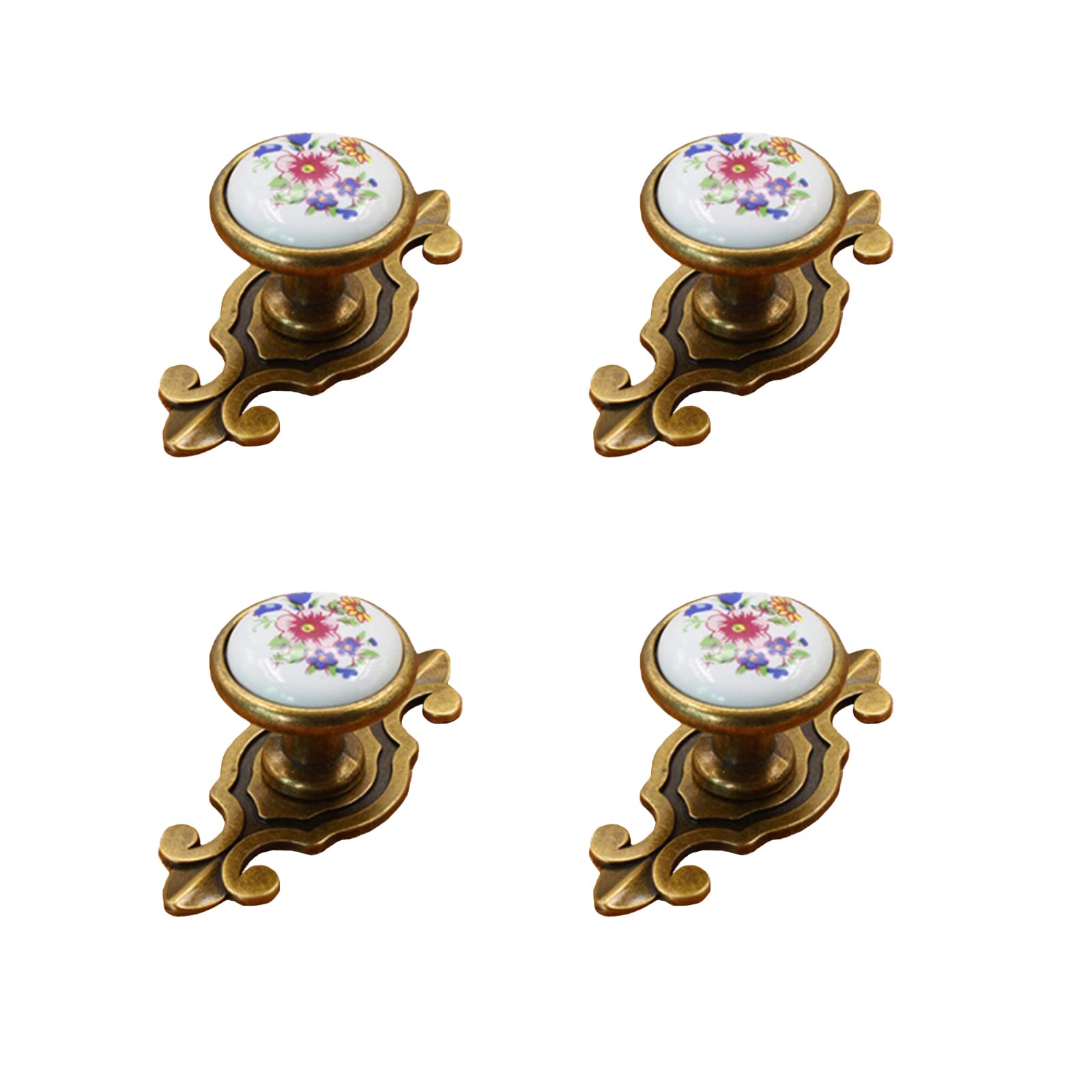TopHomer Retro Antique Vintage Cabinet Knobs Drawer Wardrobe Handles Ceramic Pull Knob