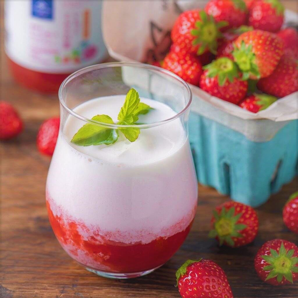 Amazon.co.jp: 【大容量】久世福 いちごミルクの素 フラクトオリゴ糖