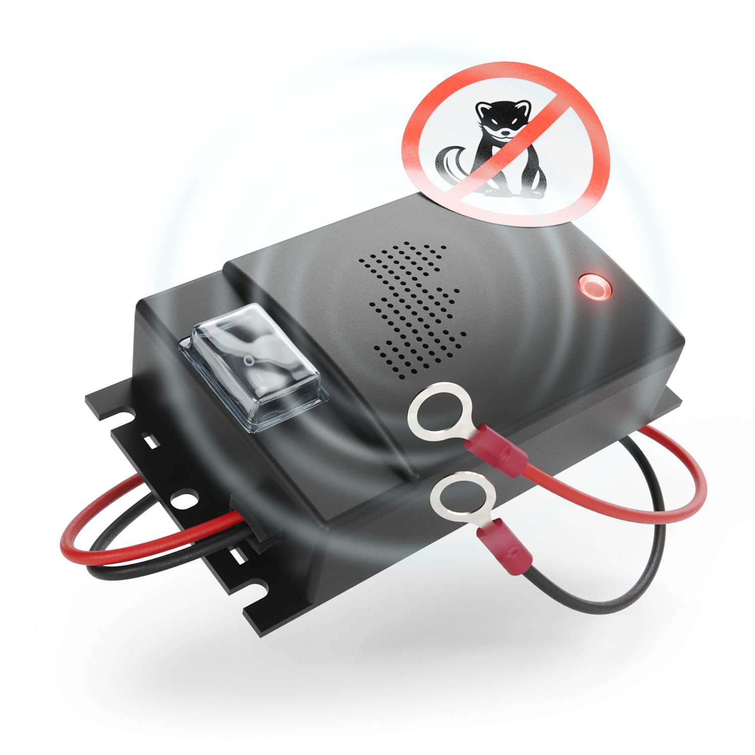 greate Repulsif Rongeur pour Voiture avec Connexion Batterie 12V - Répulsif Anti Rongeur Voiture - Ultrason Anti Fouine et Martre