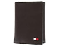 Men's Brown Genuine Leather Tri-Fold Wallet