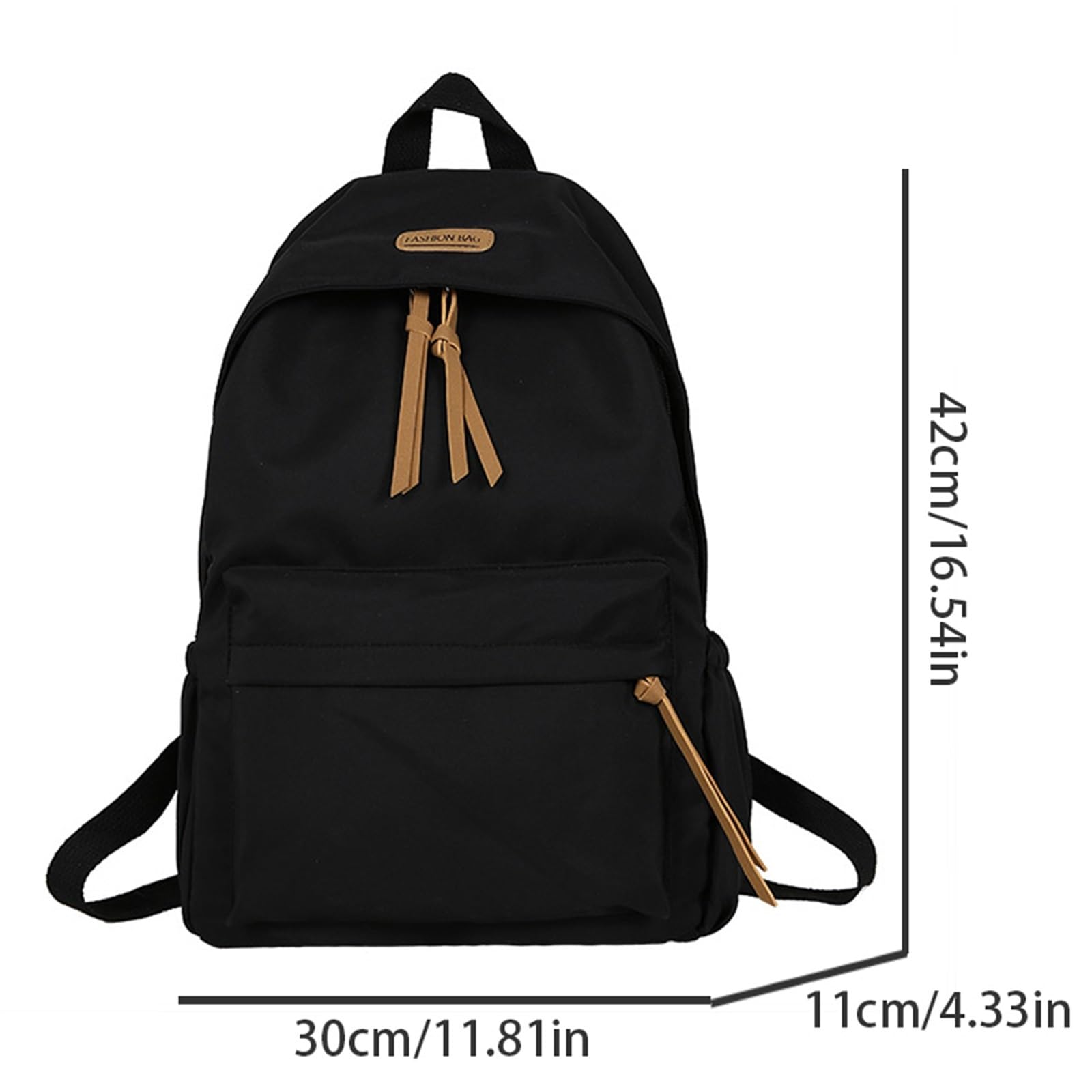 Mochila Escolar Bolsas de viaje for hombres y mujeres, mochilas multifuncionales gran capacidad for campus, for portátiles universitarios Saliendo(Orange)