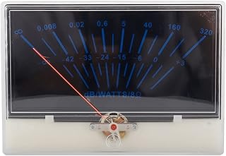 Necvior Level Header Power Amplifier Level Meter P-134 VU Meter Header High Accuracy with Pointer-Dial for Home Meter