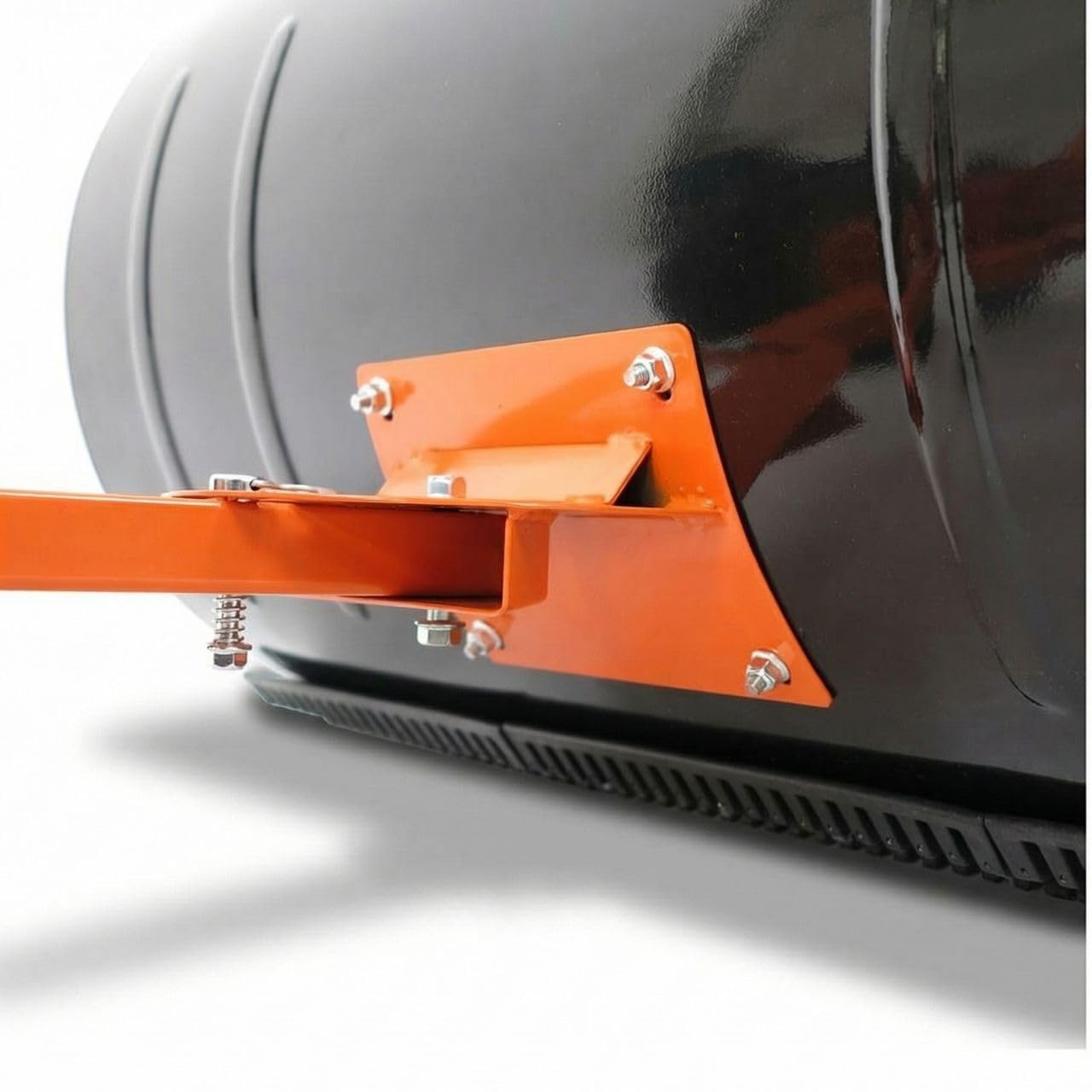 FUXTEC Schneeschaufel auf Rädern FX-SS740, höhenverstellbar - komfortables Schneeräumen, rückenschonender Schneeschieber, Schneeschild 75 cm Arbeitsbreite-Höhe 42 cm, platzsparend da zusammenklappbar