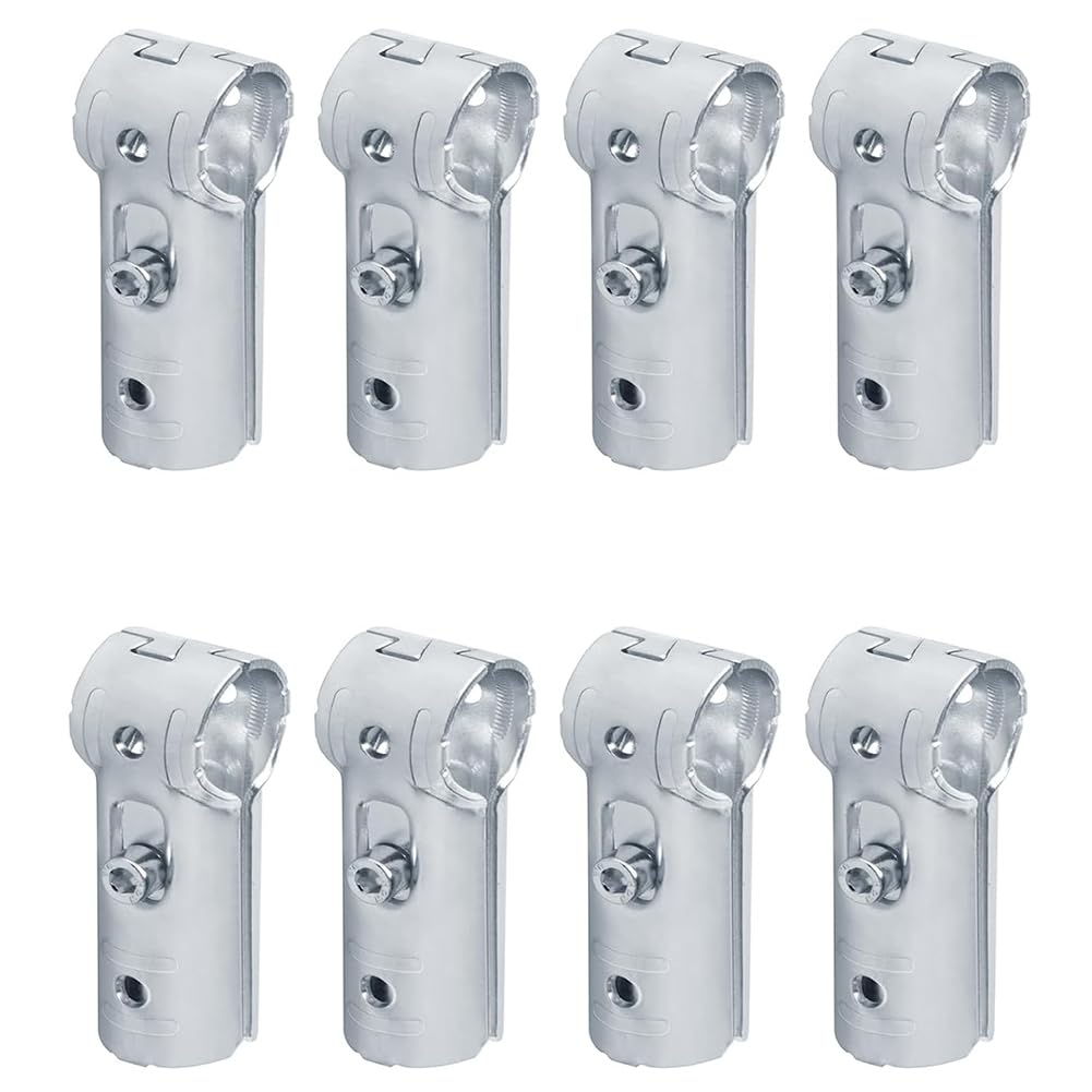 IJSDNVJNDX Galvanized 8PCS Line Connectors for Clothes Racks, Flower Racks, Workbenches, Shelves and Turnover Carts