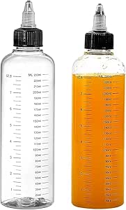 Kezidhp 2er Set Saucenflaschen 350ml - Praktische Spender Für Ketchup & Öl