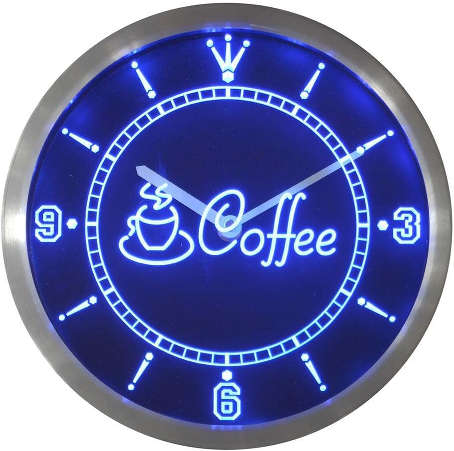 ADVPRO nc0319-b Coffee Cup Shop CAF? Neon Sign LED Wall Clock
