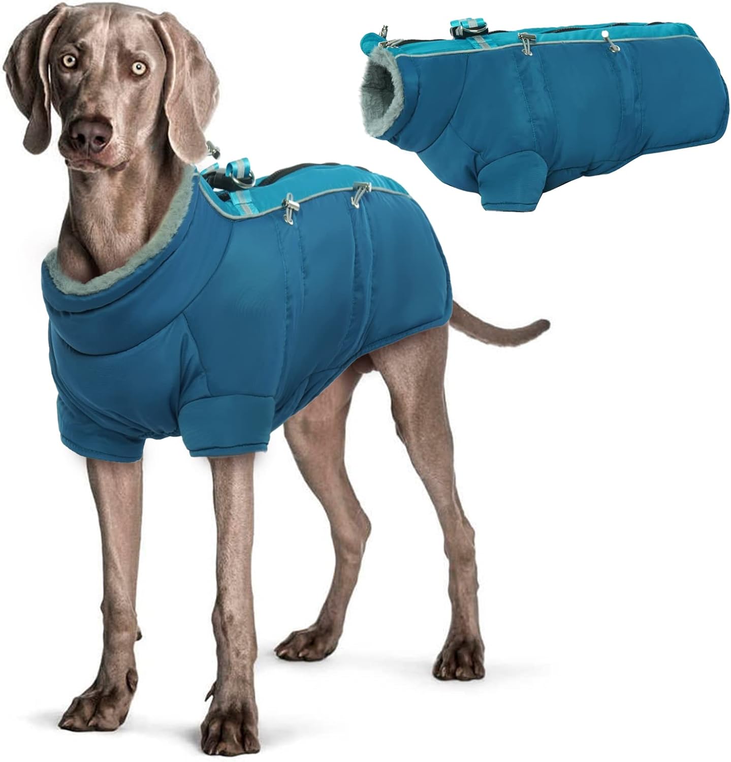 Bonaweite Warm Dog Coat, Waterproof Dog Winter Jacket for Large Medium