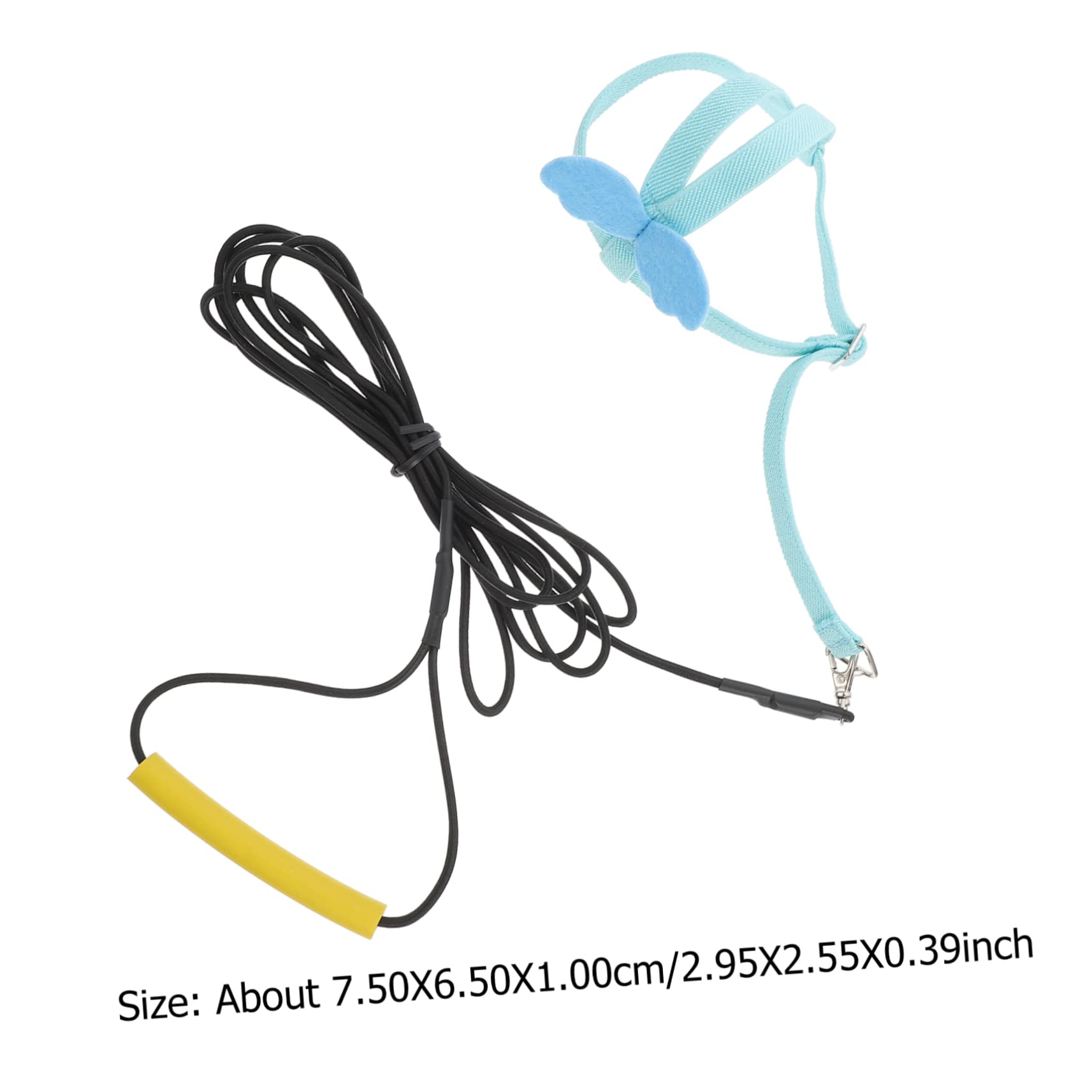 Garneck Parrot Harness Wing Bird Harness Parrot Flying Strap Bird Training Rope Lightweight Portable Blue