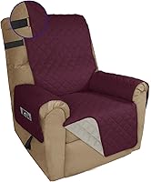 Vista 16 de PureFit Funda de Sofá Reversible Resistente al Agua para Sofá de Dos Plazas, Funda de Muebles Lavable a Máquina con Espuma Antideslizante y Correa