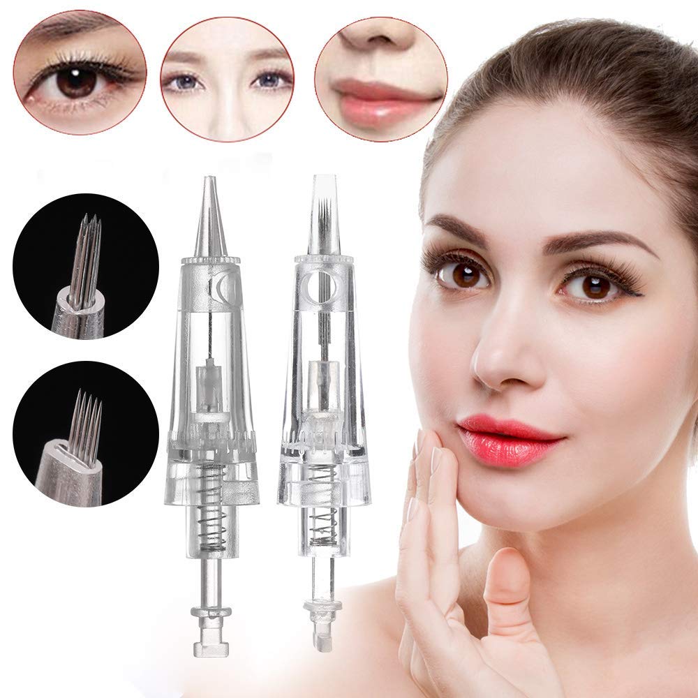 Charme Princesse Makeup Needles Permanent 7R/7P Tattoo Machine Pen Cartridge Needle for Eyebrow Eyeliner Lip 10pcs/Set (EN40-7R) 1
