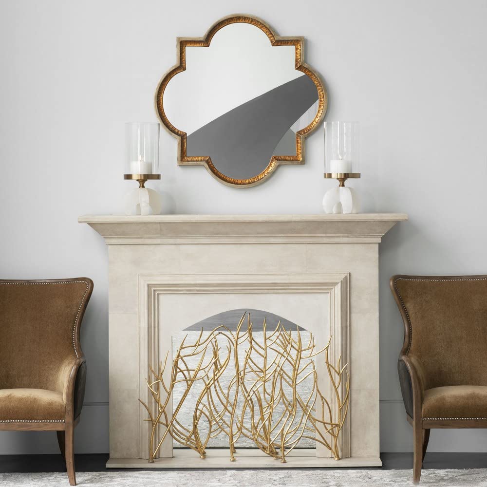 UTTERMOST社　Lourosa Gold Mirror大型鏡　ヴィンテージ UTTERMOST社製 Lourosa Gold Mirror大型鏡 Amazon.com