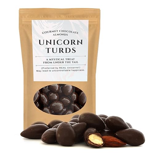 Miniatura 1 de Almendras de chocolate negro Unicorn Turds  Regalos gourmet de dulces para niños, cestas de Pascua  Regalos de unicornio para niñas, rellenos de