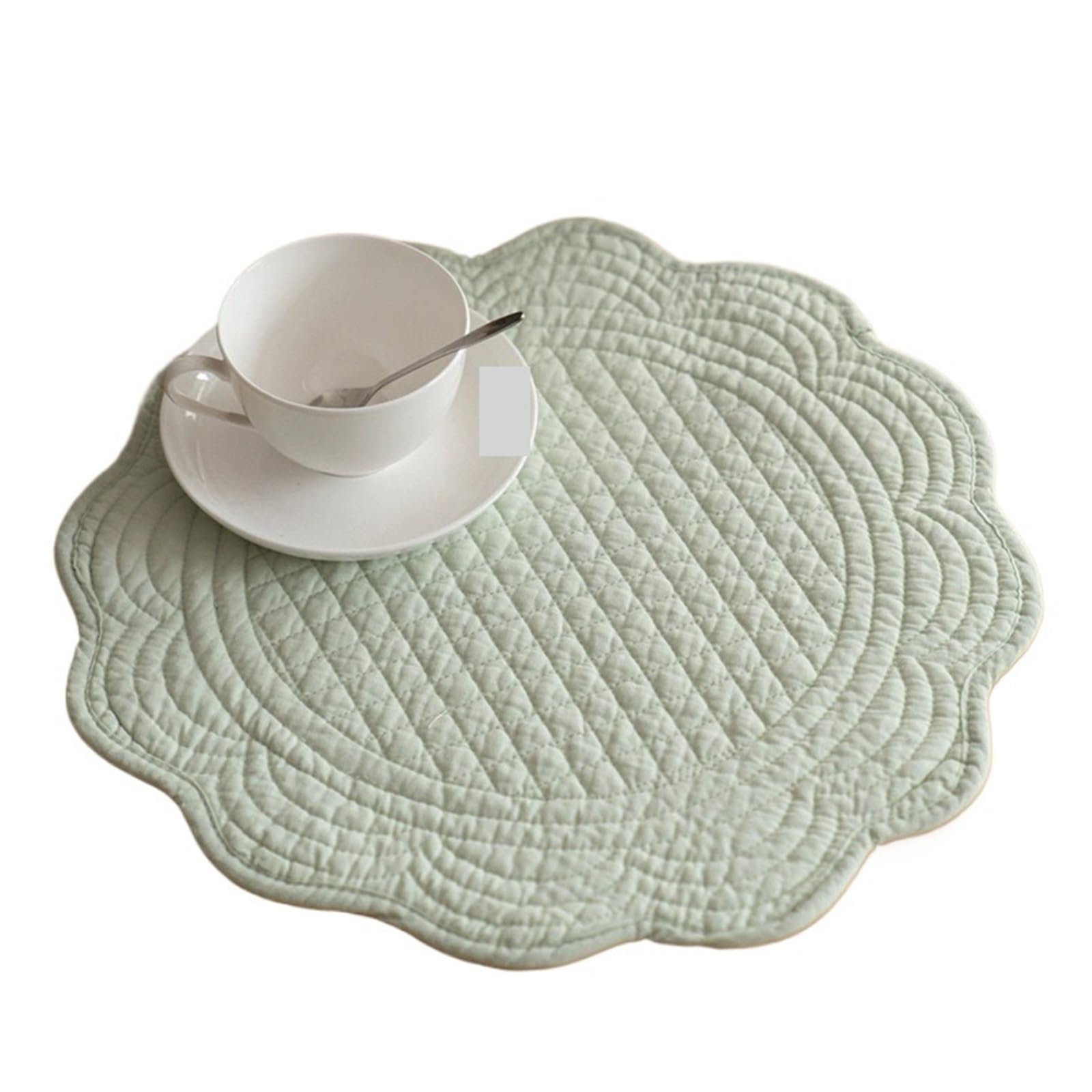 Napperons matelassés en coton pour repas de famille et tables d'été chaleureuses