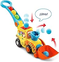 Vista 2 de VTech Pop-a-Balls Push & Pop Bulldozer, Amarillo