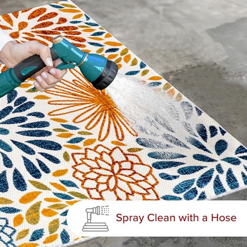 Nuloommoniquefloralindooroutdoorarearug5x8multi  Urban Country Home Decor Nuloom monique floral indooroutdoor area rug 5×8 multi  urban country home decor