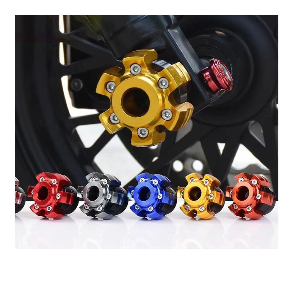 Cursori di protezione dagli urti per forcella universale per moto Protezione per telaio in alluminio Copriruota esagonale