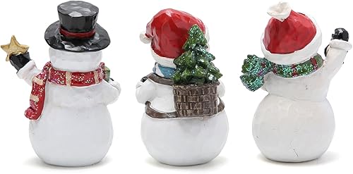Miniatura 3 de Hodao Unique Handcrafted Christmas Snowman Decoration Set - Three Snowman Designs, Warm and Adorable, Lighting Up Your Christmas Decor!(3pcs)