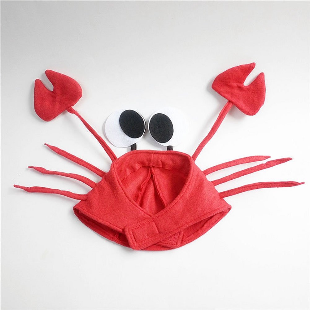 Beatifufu 2pièces Serre-tête Écrevisse Lot De Couvre-chefs Style Homard Dessin Animé Pour Cosplay Et Fêtes
