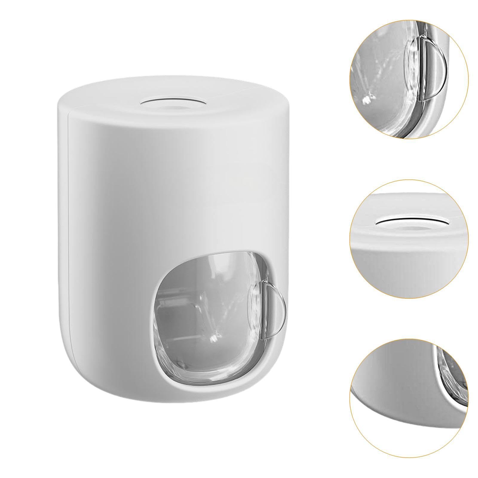 Amagogo Dispenser Dentifricio Automatico con Ventosa Da Parete in Materiale Plastico Robusto con Erogazione Quantificata Adatto per Bagno E Accessori, 5 pezzi