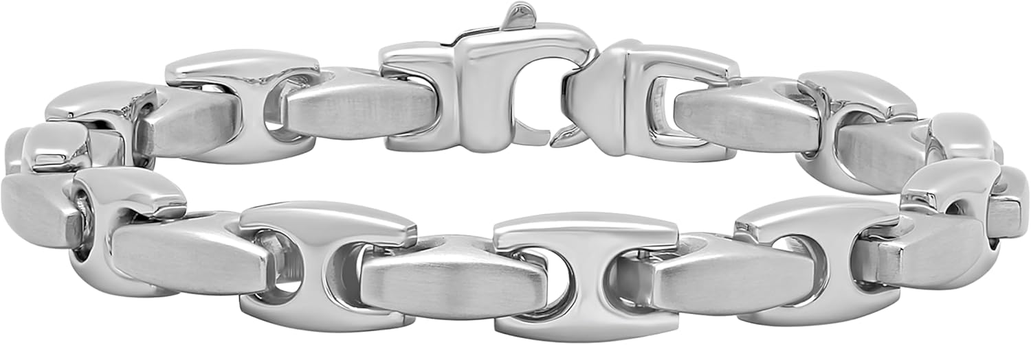 Steel Nation Jewelry Men's Stainless Steel 9" Mariner