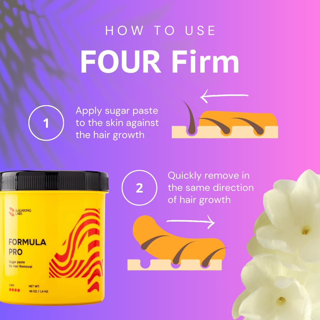 FORMULA PRO Sugaring Paste for Hair Removal, Brazilian Bikini & Underarms