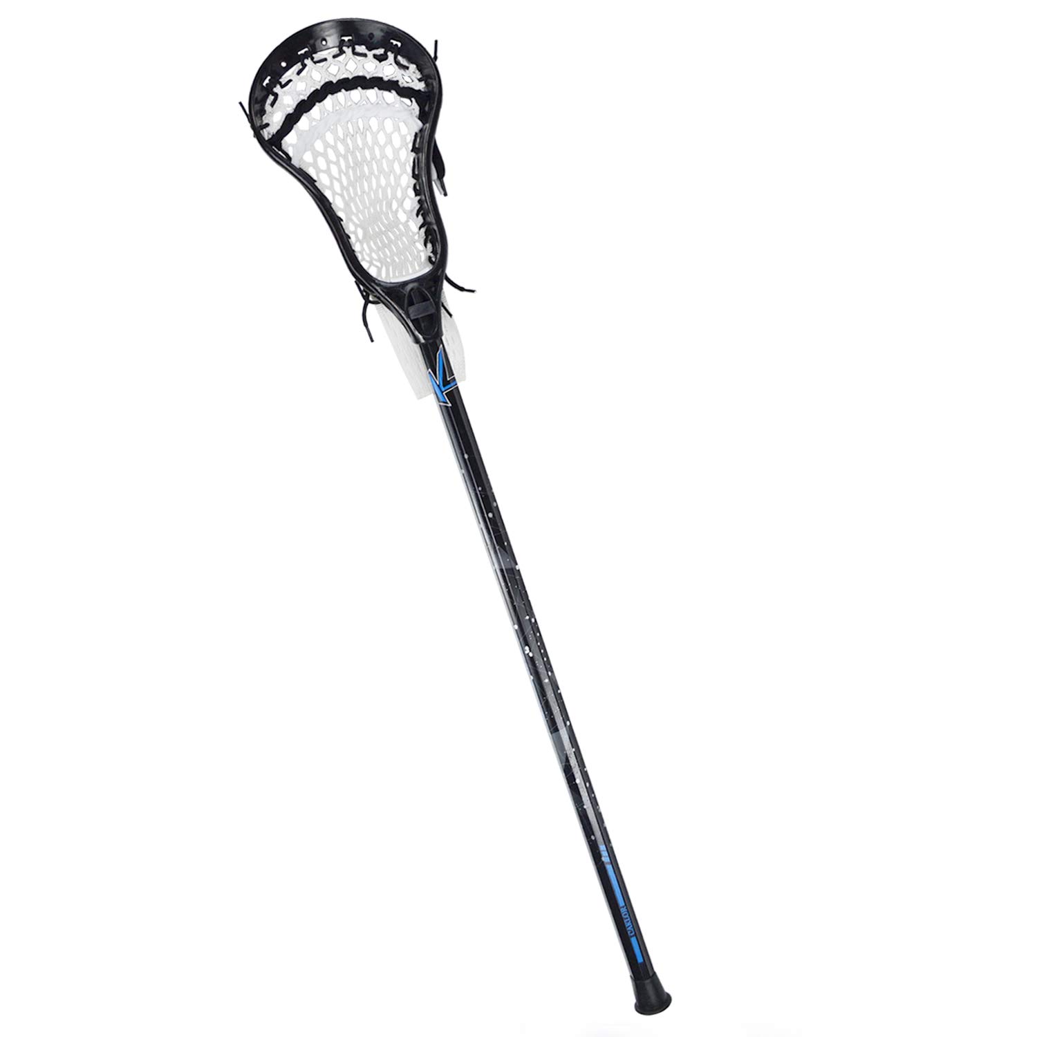 CAKLOR Lacrosse Complete Attack/Midfield Stick with Shaft & Head Mens-1 Stick,Black and White Soft net…