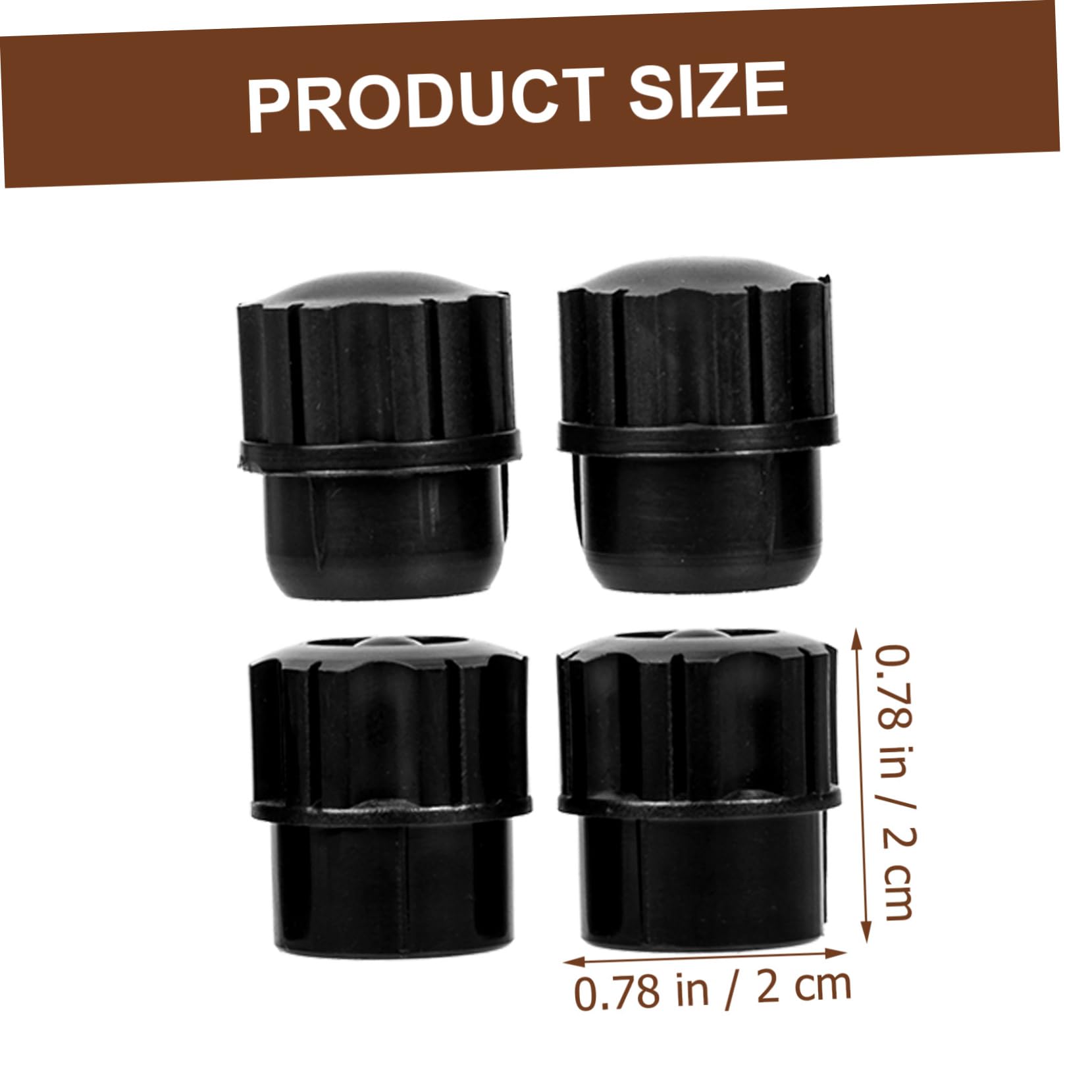 HEMOTON Saxophone End Plugs for Soprano Sax 4pcs Plastic Plug Sturdy and Smooth Saxophone Supply