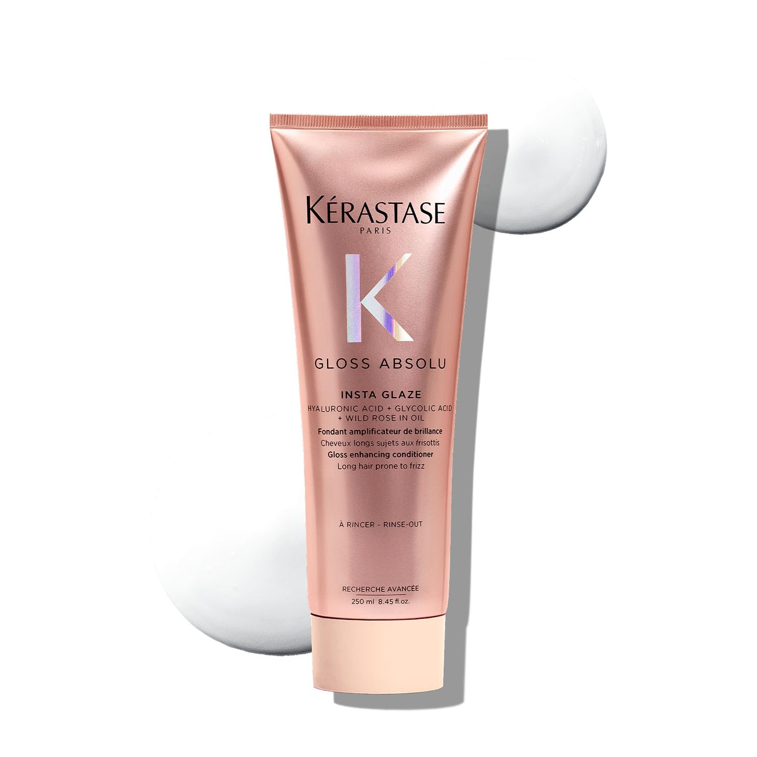 Kérastase Gloss Absolu Anti-Frizz Foaming Conditioner For Bouncy, Glossy Hair | Fine To Medium Hair | 4-Days Anti-Frizz | ...