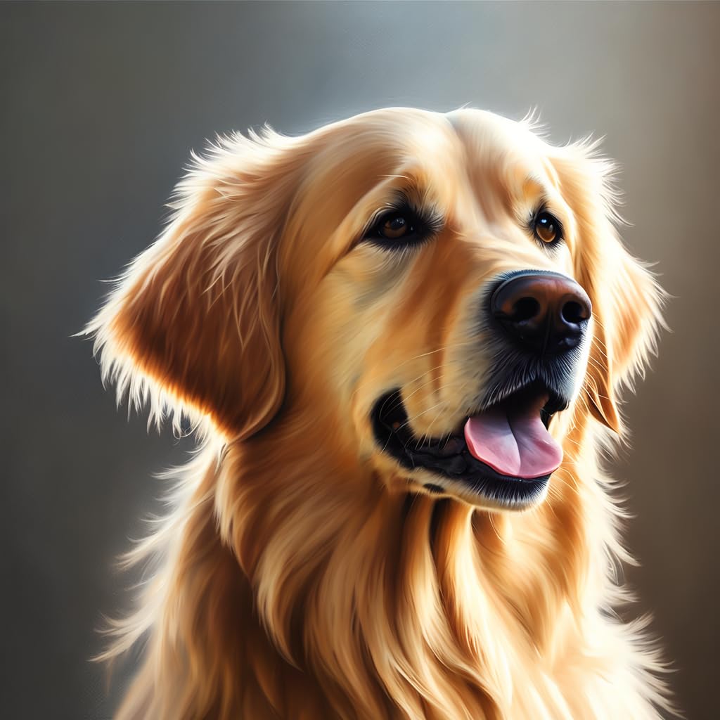 Amazon.com: ZMHZMY Adults' Paint-by-Number Kits,Golden Retriever