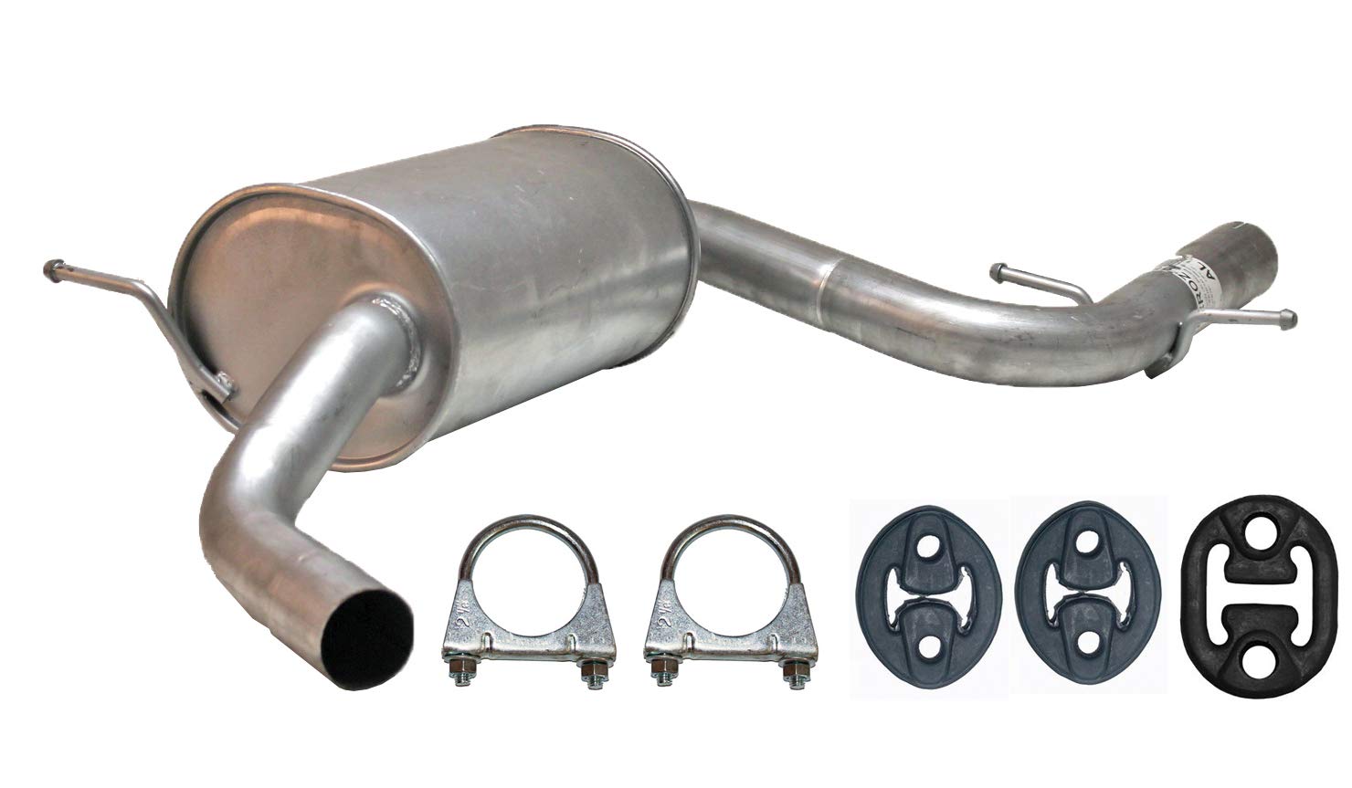 Ferroz Export Ersatz für Mittelschalldämpfer Audi A3 2.0 FSI, VW Golf V 5, 1.4, 2.0 Mitteltopf Auspuff