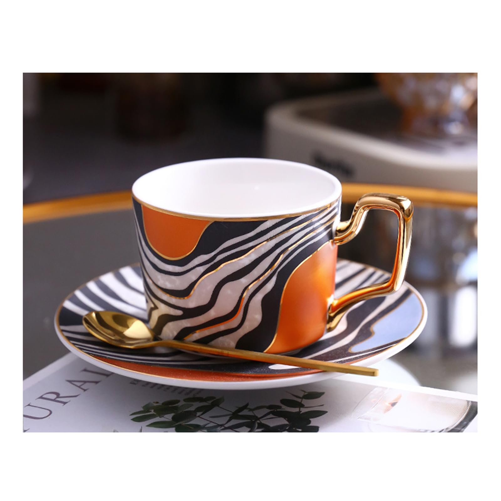 Grande tasse à café en céramique 500 ml idéale pour grand expresso et thé de bureau