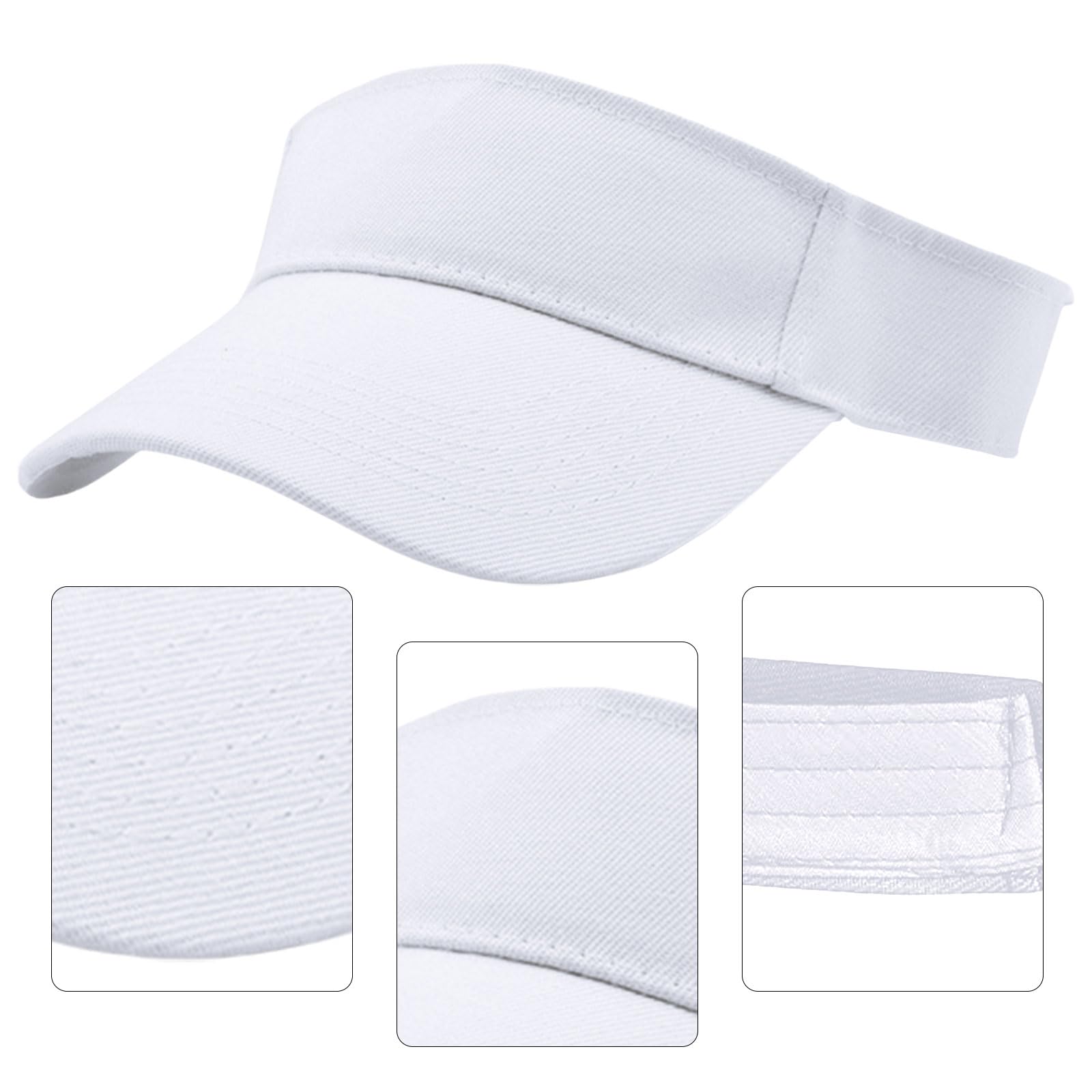 GWAWG 2 szt. czapka przeciwsłoneczna, daszek golfowy dla kobiet, damska czapka z daszkiem w kucyk, sportowa czapka outdoorowa, gładka, regulowane czapki golfowe tenisowe dla mężczyzn czarna, Czarny