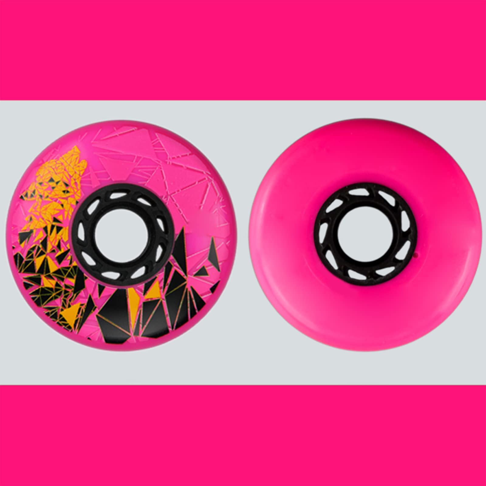 Ruedas para Patines en Línea Interior Exterior Ruedas de Repuesto para Patines en Línea deslizantes Resistentes Al desgaste de Pu 86A para Patinaje en Línea O para Exteriores/Interiores 72 mm 76 mm