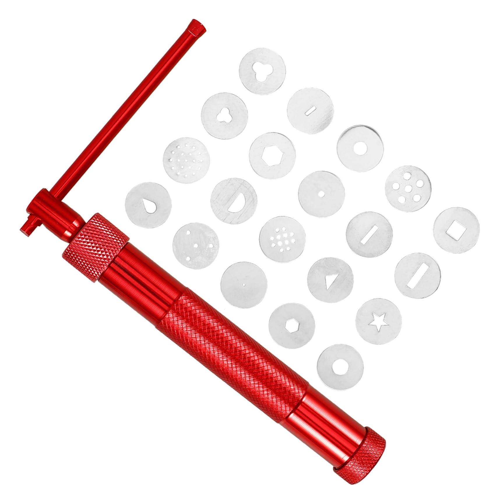 SHINEOFI 4juegos Moldes Para Extrusora De Arcilla De Escultura De Arcilla Accesorios Para Modelado De Polímero Para y
