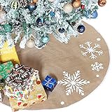Christmas Tree Skirt with Snowflakes, 48